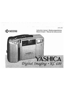 Yashica KC 600 manual. Camera Instructions.